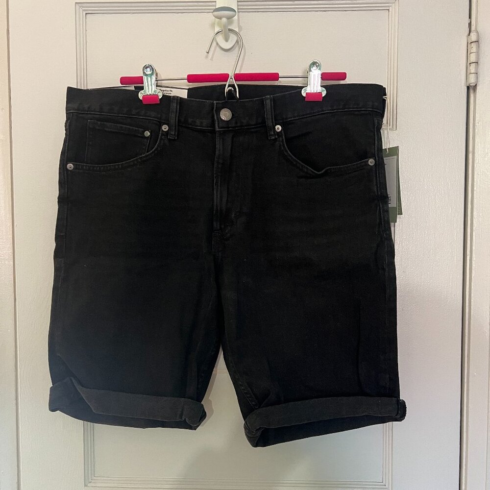 H&M Black Jean Shorts Essential Casual Wear